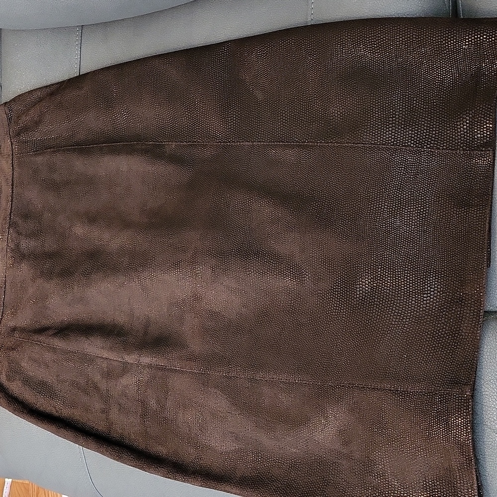Chic Dark Brown Pencil Skirt